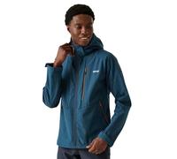 Regatta Mens Hewitts X Colour Block Soft Shell Jacket (4XL) (Moonlight Denim/Fox)