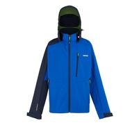Regatta Men's Hewitts X Colour Block Soft Shell Jacket - Olympian Blue/Navy - Olympian Blue/Navy - XL - 100% Mixed