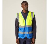 Regatta Men's Hi-vis Executive Vest in Bright Blue | Size: XL Regatta Bright Blue XL