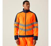 Regatta Men's Hi-Vis Pro 3-Layer Softshell Jacket in Orange | Size: Large Regatta Orange L