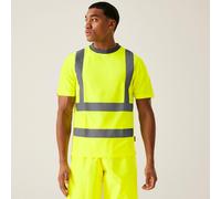 Yellow male 4XL Regatta Professional Men's Hi-Vis Pro Contract T-Shirt Yellow, Size: 4XL