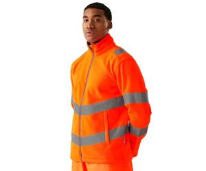 Regatta Mens Hi-Vis Pro Contract Thor Full Zip Fleece - Orange - L