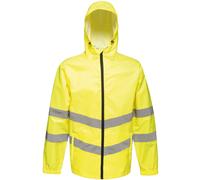 Regatta Mens Hi Vis Pro Packable Waterproof Workwear Jacket