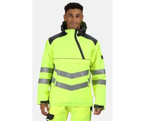Regatta Men's Hi-Vis Waterproof Insulated Reflective Overhead Bomber Jacket in Bright Yellow | Size: Large Regatta Bright Yellow L