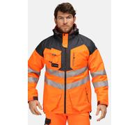 Regatta Men's Hi-Vis Waterproof Reflective Hooded Jacket in Burnt Orange | Size: 3XL Regatta Burnt Orange 3XL