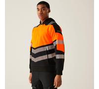 Regatta High Visibility X-Pro black/yellow work sweatshirt hoodie TRF780