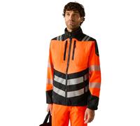 Regatta Hi-vis Pro Hybrid Orange/black Water Repellent Work Jacket Tra953
