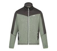 Regatta Mens Highton IV Full Zip Fleece Jacket - Agave Green/Ash - S - Agave Green/Ash - 100% Mixed