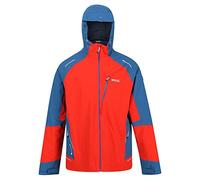 Regatta Mens Highton Pro Waterproof Jacket (M) (Fiery Red/Dynasty Blue)