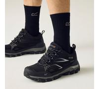 Regatta Mens Holcombe Low Waterproof Walking Shoe -black, Black, Size 10, Men Black
