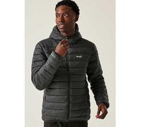 Regatta Hooded Marizion Baffled Jacket: Ash/Danger Red: XL Size: XL, C