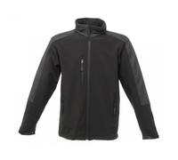 Regatta Professional Mens Hydroforce 3-layer Membrane Waterproof Breathable Softshell Jackets - Black - L - Black - 100% Softshell