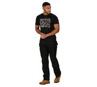 Regatta Mens Incursion Work Trousers (Black) - Size 40W/30L