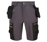 Regatta Professional Men's Water-repellent Infiltrate Detachable Holster Shorts Iron Black, Size: 38