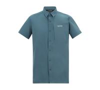 Regatta Mens Insect Repellent Short-Sleeved Travel Shirt - China Blue - 5XL - China Blue - 96% Recycled Polyester/4% Elastane