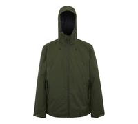 Regatta Mens Insulated Waterproof Jacket - Dark Khaki/Black - XXL - Dark Khaki/Black - 100% Polyester