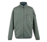 Regatta Mens Kames Full Zip Fleece Jacket (Glacier/Stormy Weather) - Green - Size Small