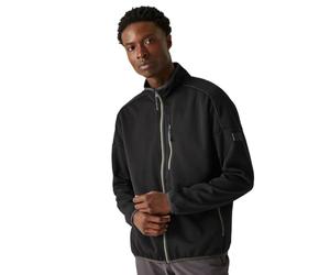 Regatta Men's Kames Full Zip Fleece | Mottled Black (Agave Green), L