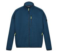 Regatta Mens Kassam Marl Full Zip Fleece Jacket - Moroccan Blue/Navy Marl - S - Moroccan Blue/Navy Marl - 100% Recycled Polyester