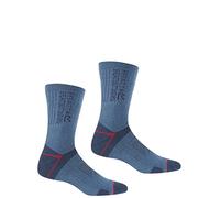 Regatta 2 Pack Blister Protection II Sock Navy Blue, Size: UK 9-12