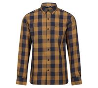 Regatta Mens Lance Checked Shirt - Navy/Umber - S - Navy/Umber - 100% Cotton