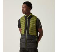 Regatta Mens Leedre Hybrid Padded Bodywarmer Feather Free, Water Repellent, Lightweight & AntiBacterial Odour Protection - Perfect for Outdoors, Walking, Hiking & Camping
