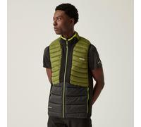 Regatta Mens Leedre Hybrid Padded Bodywarmer Feather Free, Water Repellent, Lightweight & AntiBacterial Odour Protection - Perfect for Outdoors, Walking, Hiking & Camping