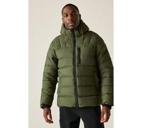Regatta Men's Leeshaw Insulating Hooded Baffled Jacket in Green | Size: Small Regatta Green S