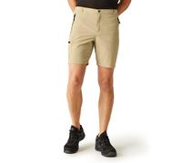 Regatta Men's Water Repellent Leesville II Multi Pocket Walking Shorts Oat, Size: 44