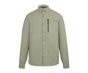 Regatta Mens Light Insect Repellent Long-Sleeved Travel Shirt (Abbeystone) - Beige - Size 3XL
