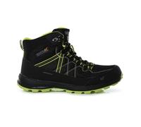 Regatta Men's Lightweight Samaris Lite Waterproof Mid Walking Boots Black Lime Punch, Size: UK 9