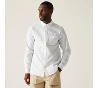 Regatta Men's Loran Long Sleeve Shirt in White | Size: Small Regatta White S