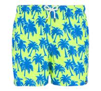 (XL, Sharp Green/Sonic Blue) Regatta Mens Loras Palm Swim Shorts