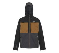 Regatta Mens Maland Insulated Waterproof Jacket - Nut Brown/Black/Ash - L - Nut Brown/Black/Ash - 100% Polyester