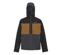 Regatta Mens Maland Insulated Waterproof Jacket - Nut Brown/Black/Ash - XXL - Nut Brown/Black/Ash - 100% Polyester