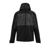 Regatta Mens Maland Waterproof Hooded Jacket Long Sleeve Ash/Black S