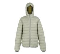 Regatta Mens Marizion Baffled Hooded Padded Jacket (Abbeystone/Nephrite Green) - Light Grey - Size 3XL