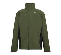 Regatta Mens Matt II Waterproof Jacket - Dark Khaki/Black - XS - Dark Khaki/Black - 100% Recycled Polyester