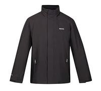 Regatta Mens Matt Waterproof Jacket-Ash / Black-XL Ash / Black