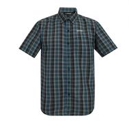 Regatta Mens Mindano Multi Check Short-Sleeved Shirt (Night Sky) - Sky Blue - Size Large