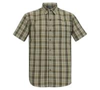 Regatta Mens Mindano Short Sleeve Shirt Light Sage Multi Cross Check