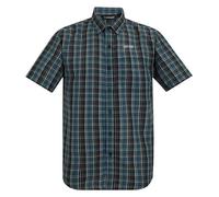 Regatta Mens Mindano Short Sleeve Shirt Night Sky Multi Cross Check