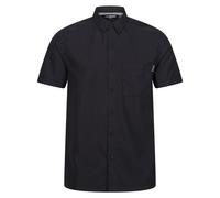 Regatta Mens Mindano VIII Diamond Short-Sleeved Shirt - Black/Ash - S - Black/Ash
