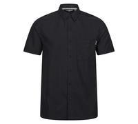 Regatta Mens Mindano VIII Diamond Short-Sleeved Shirt - Black/Ash - S - Black/Ash - 90% Polyester/10% Viscose