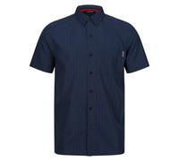 Regatta Mens Mindano VIII Patterned Short-Sleeved Shirt (Moonlight Denim/Navy) - Navy/Blue - Size Small