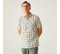 Regatta Men's Mindano VIII Short Sleeve Shirt, Agave Green/Ash Tiles, S
