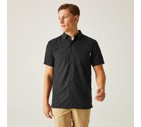 Regatta Men's Durable Mindano Viii Short Sleeve Shirt Black Ash