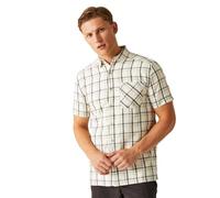 Regatta Mens Mindano VIII Short Sleeve Shirt, Silver Grey/Ash Check, M UK