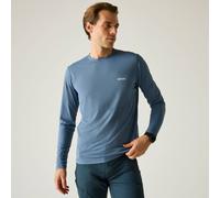 Regatta Men's Mindo Anti-Insect Long Sleeved Mesh T-Shirt in Mid Blue | Size: Medium Regatta Mid Blue M