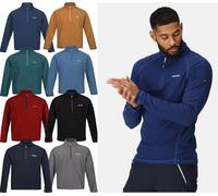 Regatta Mens Montes Fleece Sweater Half Zip Lightweight Micro Pullover